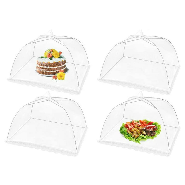 Outdoor Mesh Food Tent Food Dome Plate Covers Fine Mesh Screen, Food Tent,  Metal Mesh Food Cover for Parties Dining Kitchen Picnics 
