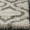 thumbnail image 3 of SAFAVIEH Hudson Louise Plush Geometric Shag Area Rug, Ivory/Grey, 10' x 14', 3 of 6