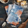thumbnail image 6 of Blue Red Seahorse Coastal 1 Pack Kitchen Towel, Water Absorbent Dish Towel, Blue Wood Beach Coral Nautical Decorative Hand Towels - Quick Drying Cloth for Cooking Baking, 18x28 Inch, 6 of 8