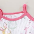 thumbnail image 4 of 3 Months Baby Girl Clothes Toddler Baby Girl Clothes Summer Linen Outfit Bows Ruffle Vest Shirts + Ruffled Short Set 12 18 24 Month 2T 3T,Hot Pink, 4 of 6