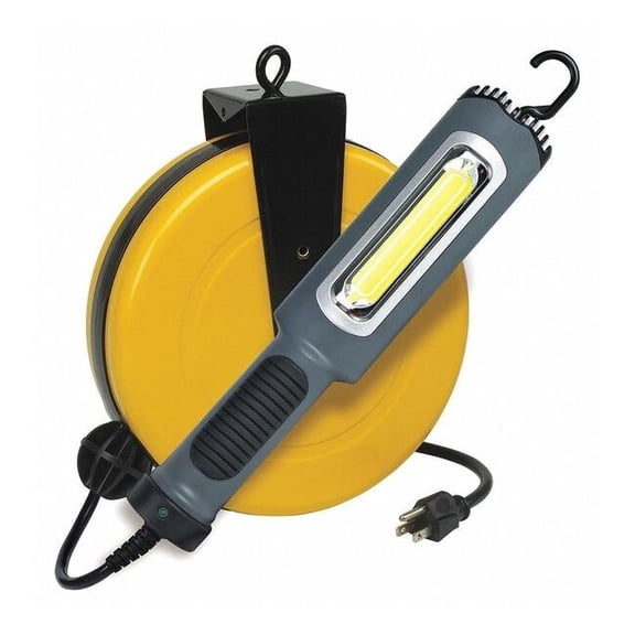Lumapro Cord Reel w/Lamp,LED,30ft,18AWG,120VAC 436H01