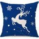 thumbnail image 4 of Juego de 4 fundas de cojín decorativas JAMW copos de nieve y árbol de Navidad gris, 4 of 5