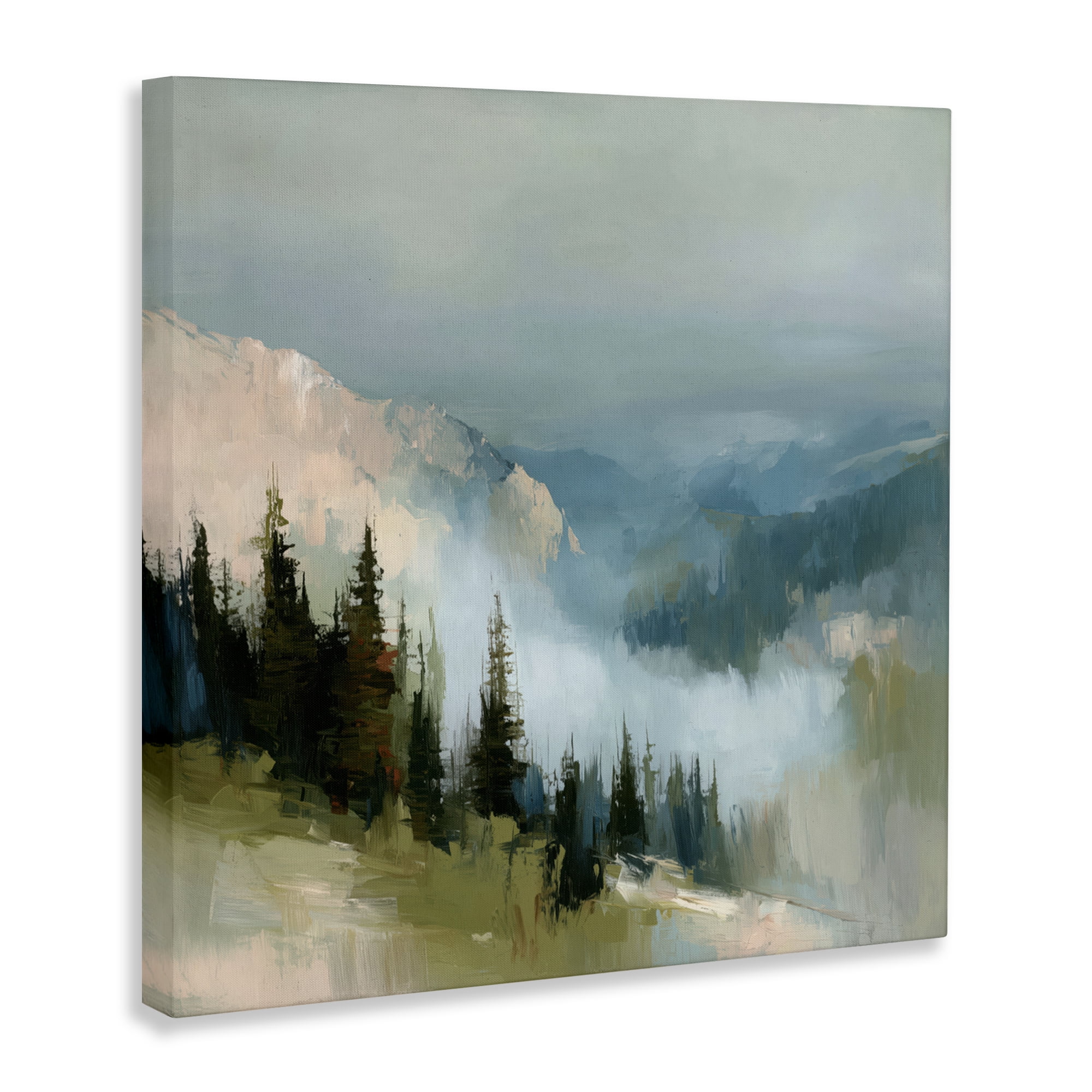 Stupell Industries Mountain Forest Impression Canvas Wall Art, design by Kim Curinga