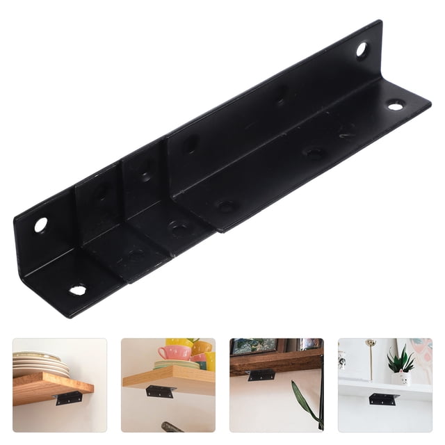 HEANUJJ 4Ud Soportes De En Ángulo Negro Para Muebles Refuerzo Firme Y Duradero
