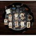 thumbnail image 7 of Indian Consigners Altar Cloth Geometric Witchcraft Alter Tarot Spread Wiccan 36 Inches Sacred Cloth Tapestry Wall Hanging Beautiful (Geometric Gold Silver), 7 of 7
