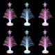 thumbnail image 2 of Mini árbol de Navidad LED que cambia de color Árbol de Navidad de fibra óptica con una estrella Árbol de luz nocturna LED de Navidad de sobremesa con pilas para Navidad Holida, 2 of 5
