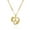 A, variant on NICKSUN 26 Letters Heart & Flower Pendant Necklace for Women, Stainless Steel Gold - Tone Personalized Jewelry