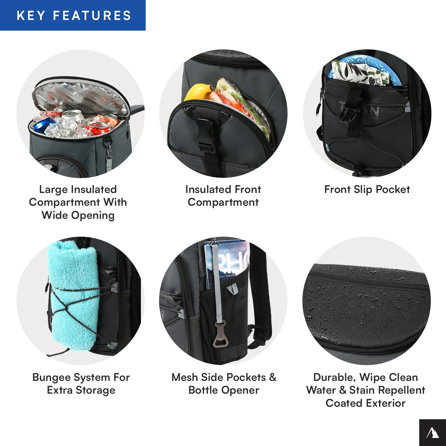 Titan by Arctic Zone 24-Can Backpack Cooler photo 7