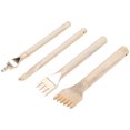 thumbnail image 3 of Leather Punch Chisel,4PCS Leather Punch Tool Leather Craft Leather Prong Chisel Smooth Operation, 3 of 14