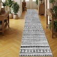 thumbnail image 4 of Boho 2'x10' Washable Hallways Rug, 2x10FT Runner Rug with Rubber Backed, Vintage Runners for Laundry Non Slip Carpet Khaki Lightweight Door Mat Indoor Entrance, 4 of 7