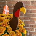 thumbnail image 6 of Clearance Items! Turkey Decoration, Hilingoto Fall Decor Thanksgiving Turkey Turke Y Planter Wooden Sticks Thanksgiving Turke Y Flower Pot Decoration Insert Gardening Decoration(1X Turkey Decoration), 6 of 8