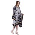 thumbnail image 3 of Moomaya Kaftan Dress Tunic Short Maxi Kimono Nightdress Beach Party Causal Dress, 3 of 7