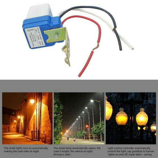 Instrument udvande klokke QXKE Automatic Light Control Switch As-06 Road Light Controller Outdoor  Light Sensor - Walmart.com