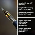 thumbnail image 4 of Solder It Pro-70 Soldering Iron Kit (PRO-70K) | With Tips and Case | 410F - 850F Butane Torch Lighter | Cordless and Portable Soldering Gun | Home Improvement Tools and Soldering Kit Essential, 4 of 8