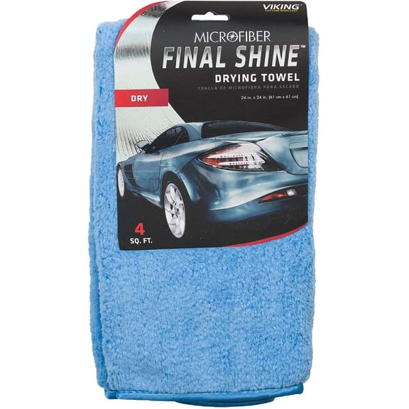 Viking 24 in. L X 24 in. W Microfiber Car Drying Towel 1 pk