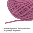 thumbnail image 4 of Uxcell 82ft Jute Twine 0.04inch 3 Ply Natural String for DIY Crafts Fuchsia, 4 of 7
