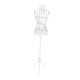 thumbnail image 2 of Maniquí femenino de Metal con Base estable, soporte de modelo, Torso de maniquí, formas de parte superior del cuerpo para ropa de exhibición de modistas de tienda Blanco Macarena Maniquíes femeninos, 2 of 8