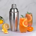 thumbnail image 4 of Mezclador de bebidas Martini Shaker de 26 oz con colador incorporado para coctelería - Cocteleras de acero inoxidable para coctelería para bebidas mixtas, 4 of 5