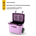thumbnail image 4 of RTIC 22 QT Ultra-Light Wheeled Hard-Sided Ice Chest Cooler, Fits 28 Cans, 6 Wine Bottles, Lavender/Plum, 4 of 10