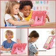 thumbnail image 6 of Fintie Rugged Case for iPad (A16) 11th Generation 11 Inch (2025), iPad 10th Generation 10.9 Inch (2022) - Heavy Duty Shockproof Kid-Friendly Protective Cover, Built-in Kickstand, Pink, 6 of 10