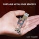 thumbnail image 4 of Cerradura de seguridad portátil para viajes | Tope de puerta de hotel de acero inoxidable 304 | Fácil instalación sin herramientas | Cerradura de seguridad personal ligera y de bolsillo, 4 of 5