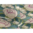 thumbnail image 3 of Ambesonne Peony Quilted Bedspread Set 3 Pcs, Cartoon Floral Pattern Boho, Queen, Hunter Green Champagne, 3 of 4