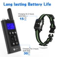 thumbnail image 5 of Dog Training Collars, Dog Shock Collars with 2 Receiver and 2 Collars Remote 2600feet, 3 Training Modes Beep Vibration Shock IPX7 Waterproof LED Light USB Charging for 8-150lbs Pet Dogs, 5 of 9