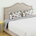 thumbnail image 3 of Yayeee Pillowcase Standard Size Set of 2 Satin Wrinkle Resistant Pillow Case, Brown Christmas House, 3 of 7