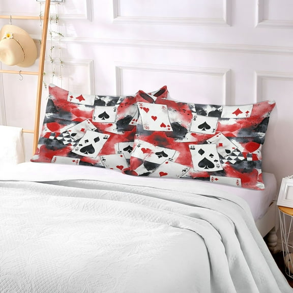 Pillow Case Plush Pillow Card Chaos Case standard size/King size/Queen size Bed Pillow Pillowcases