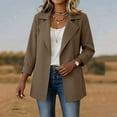 thumbnail image 6 of Jackets for Women Solid Color Spring Autumn Casual Button Down Long Sleeved Windbreaker Coat Fall Winter Track Jackets with Pockets 2026 Fall Coat Tops, 6 of 7