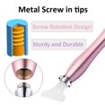 thumbnail image 4 of benote Diamond Art Painting Pen Accesorios Herramientas Puntas cuadradas y redondas de metal Bolígrafo de diamante ergonómico Punta atornillada Cabezales de bolígrafo de repuesto múltiple para punto d, 4 of 5