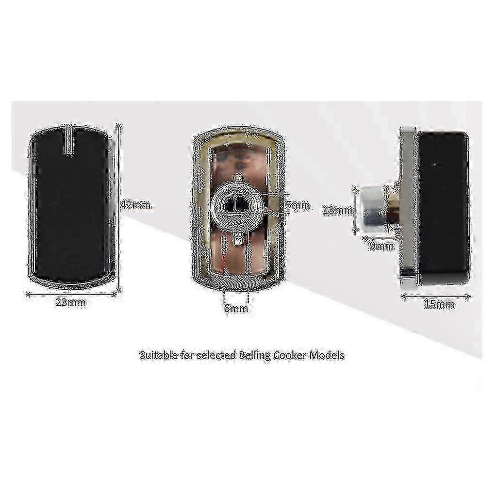 Belling Oven Cooker Knob – Black/Silver, 083240900 (Replaces 444440165, 444449567)