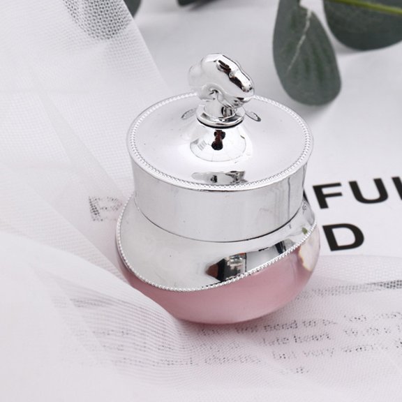 ETHZZLE 3Pcs Portable Assorted Color Make Up Jars with Textured Finish and Leakproof Seal