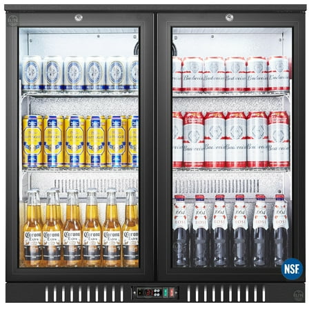 36 in. Beverage Back Bar Cooler, Counter Height Refrigerator 7 Cu.Ft. Merchandiser Display NSF