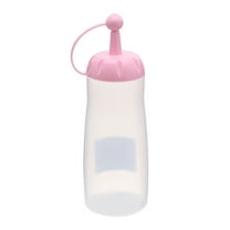 OFFIGAM Transparent Plastic Salad Dressing Squeeze Bottle for Kitchen Condiments, Tomato Sauce, and Sauce Dispenser