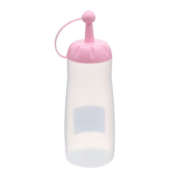 OFFIGAM Transparent Plastic Salad Dressing Squeeze Bottle for Kitchen Condiments, Tomato Sauce, and Sauce Dispenser