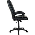 thumbnail image 2 of Global Industrial 277423-AM Interion Protective Bonded Leather Executive Office Chair with Arms, Black, 2 of 5