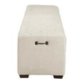 thumbnail image 3 of 59 in. Mid-Century Modern Bench in Beige, 3 of 3