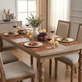 thumbnail image 6 of Sm:)e Rusty Orange Placemats 12 x 18 Inch Set of 6, Seasonal Washable Kitchen Dining Table Decoration for Home Party,240g（0.53lb）, 6 of 7