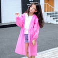 thumbnail image 2 of Childrens Transparent Waterproof Rain Poncho With Thickened EVA Plastic, 2 of 5