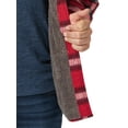 thumbnail image 4 of Wrangler Men's Heavyweight Plaid Sherpa Lined Shirt Jacket, 4 of 6