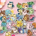 thumbnail image 2 of 50 pegatinas de Pokémon de anime Kawaii, calcomanías de Pikachu para bricolaje para computadora portátil, equipaje, monopatín, teléfono, pegatinas de regalo de juguete para niños de dibujos animados, 2 of 5