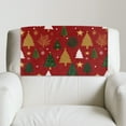 thumbnail image 3 of Xixirimido Red Christmas Trees Stars Headrest Cover for Recliner Chair Leather Sofa Headrest Cover Head Protector Furniture Protector for Recliner Sofa Slipcovers, 3Pcs, 3 of 7