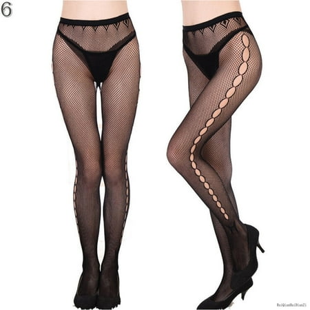 

NEW Black Patterned Fishnet Tights Ladies Womens Pattern Lace Pantyhose Floral