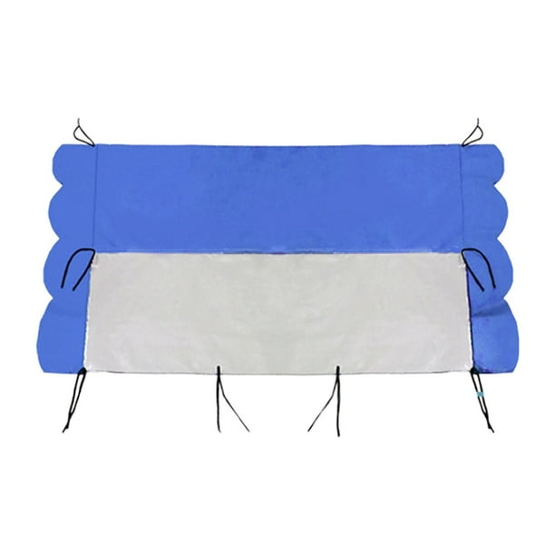 Toldo de malla para techo de montacargas, protección solar, lluvia y fácil instalación. Azul oscuro 105x125cm