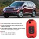 thumbnail image 2 of Gorgeri Carcasa de llave de coche de control remotofunda de llave de coche de estilo de fibra de carbono Funda protectora de llave inteligente de coche plegable para XRV CRV 2013-2018rojo Khall 1.6102E+12, 2 of 6