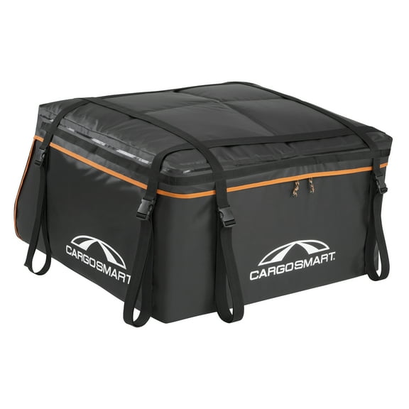 CargoSmart 15 Cubic ft Storm Proof Auto Rooftop Cargo Bag Black, 6658