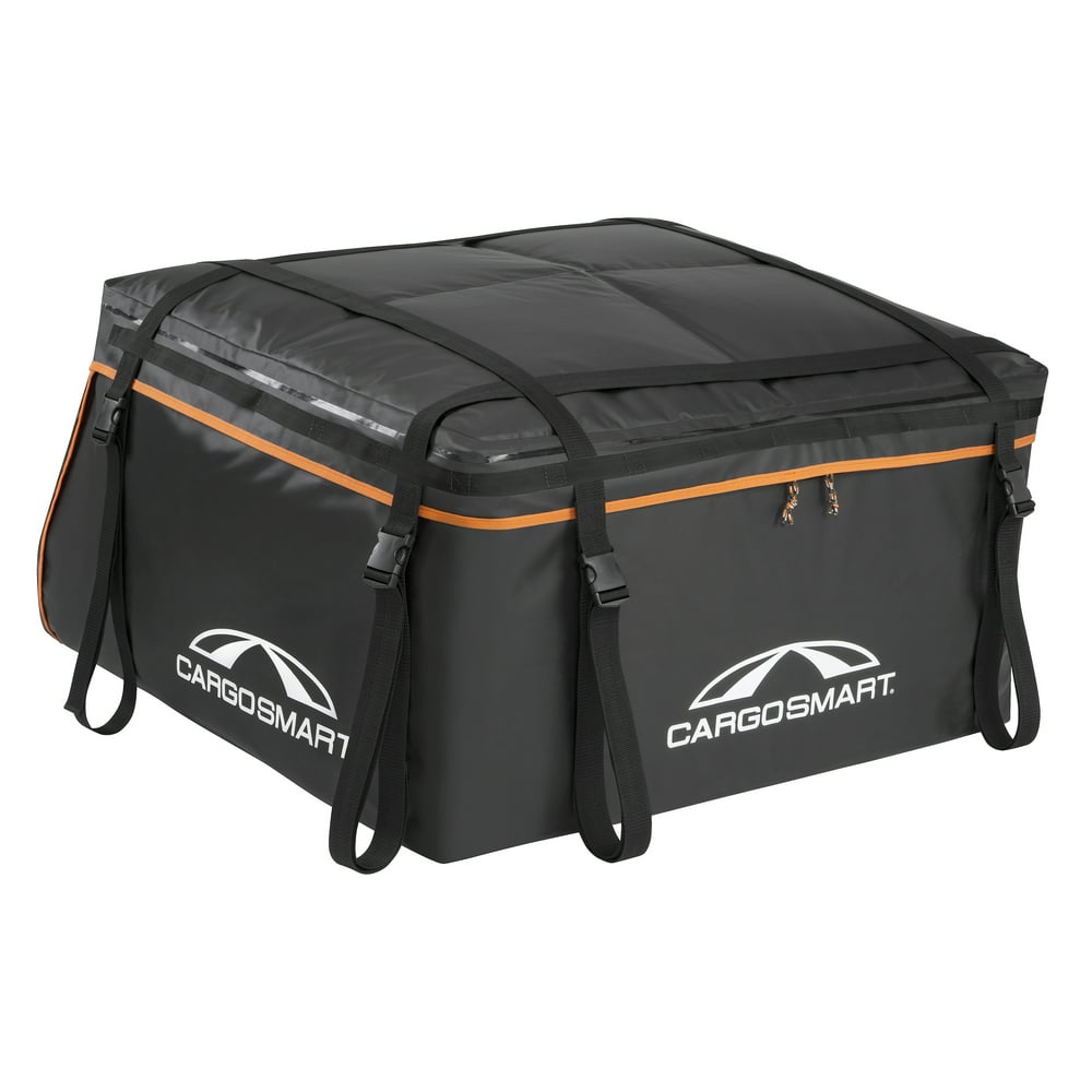 CargoSmart 15 Cubic ft Storm Proof Auto Rooftop Cargo Bag Black, 6658