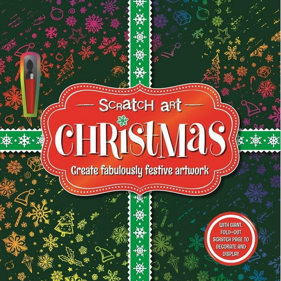 Christmas: Adult Scratch Art Activity Book, (Paperback)