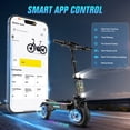 thumbnail image 6 of ONECNA 5600W Dual Motors Adult Electric Scooter, Mobile App Control, Up to 45 mph, 55 Miles Range, RGB Fashion Light 11" Off Road Tires E-Scooter GT7, 6 of 8
